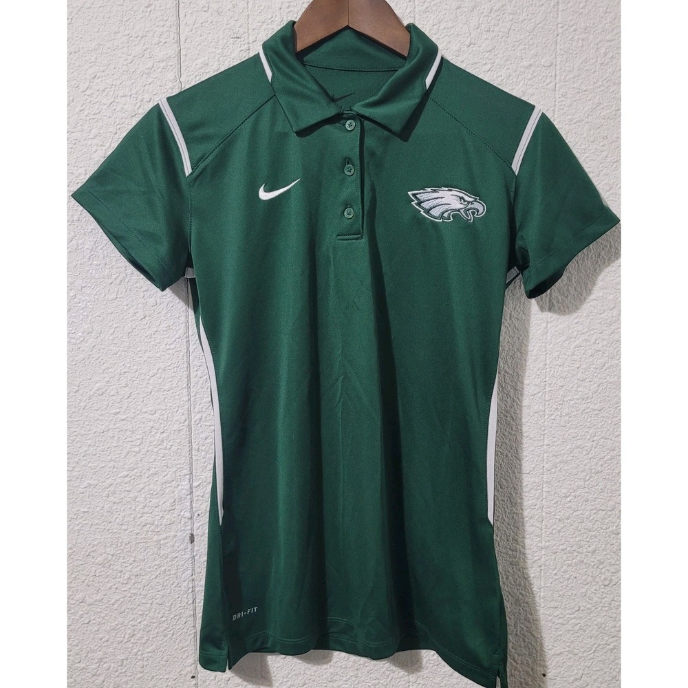 Nike Dri Fit Polo Shirt, Womens, Philadelphia‎ Eagles, Green, Small